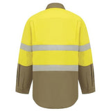 WORKIT® Hi-Vis Lightweight Long Sleeve Adjustable Cuff Taped Shirt