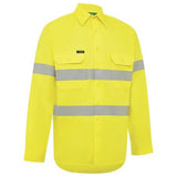 WORKIT® Hi-Vis Lightweight Long Sleeve Adjustable Cuff Taped Shirt