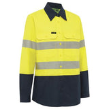 WORKIT® Women's Hi-Vis Two-Tone Lightweight Ripstop Breathable Taped Shirt