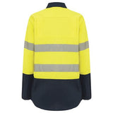 WORKIT® Women's Hi-Vis Two-Tone Lightweight Ripstop Breathable Taped Shirt