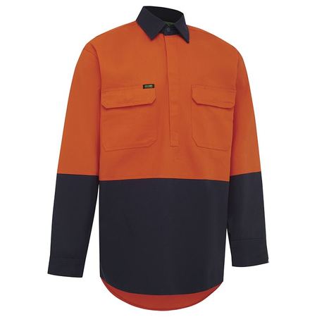 WORKIT® Hi-Vis Two-Tone Closed Front Dual Weight Welders Shirt