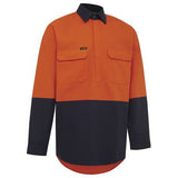 WORKIT® Hi-Vis Two-Tone Closed Front Dual Weight Welders Shirt