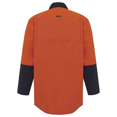 WORKIT® Hi-Vis Two-Tone Closed Front Dual Weight Welders Shirt