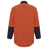 WORKIT® Hi-Vis Two-Tone Closed Front Dual Weight Welders Shirt