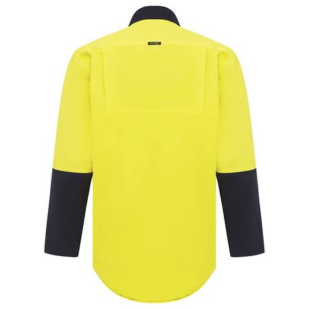 WORKIT® Hi-Vis Two-Tone Closed Front Dual Weight Welders Shirt