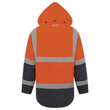 WORKIT® Hi-Vis Two-Tone Waterproof Taped Rain Jacket