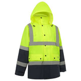 WORKIT® Hi-Vis Two-Tone Waterproof Taped Rain Jacket
