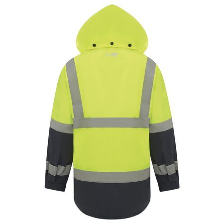 WORKIT® Hi-Vis Two-Tone Waterproof Taped Rain Jacket