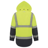 WORKIT® Hi-Vis Two-Tone Waterproof Taped Rain Jacket