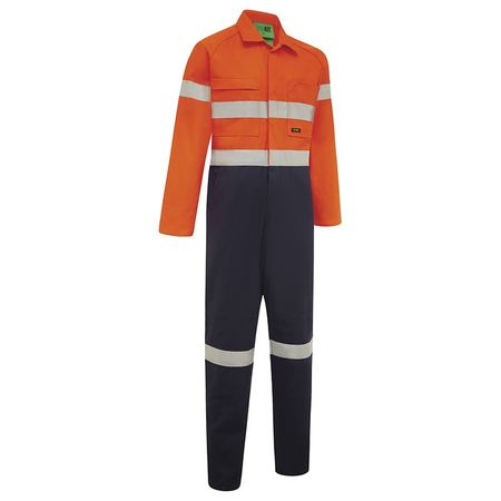 WORKIT® Hi-Vis Two-Tone Lightweight Cotton Taped Coverall with Nylon Studs