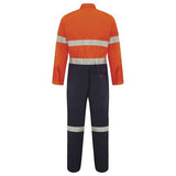 WORKIT® Hi-Vis Two-Tone Lightweight Cotton Taped Coverall with Nylon Studs