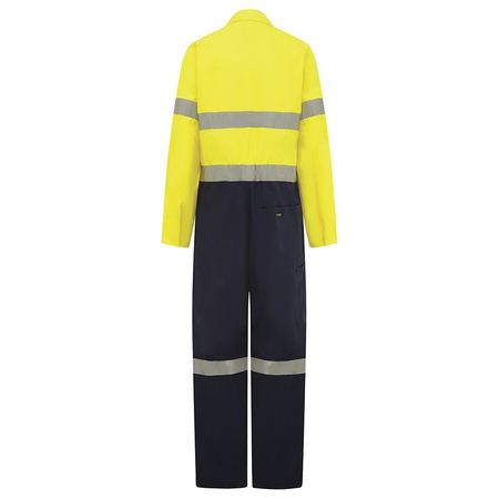 WORKIT® Hi-Vis Two-Tone Lightweight Cotton Taped Coverall with Nylon Studs