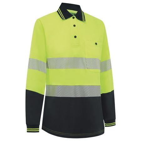 WORKIT® Women's Hi-Vis Long Sleeve Poly/Cotton Taped Polo Shirt