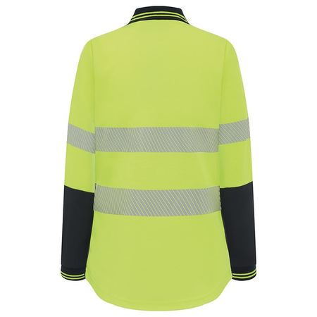 WORKIT® Women's Hi-Vis Long Sleeve Poly/Cotton Taped Polo Shirt