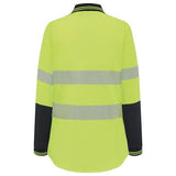 WORKIT® Women's Hi-Vis Long Sleeve Poly/Cotton Taped Polo Shirt