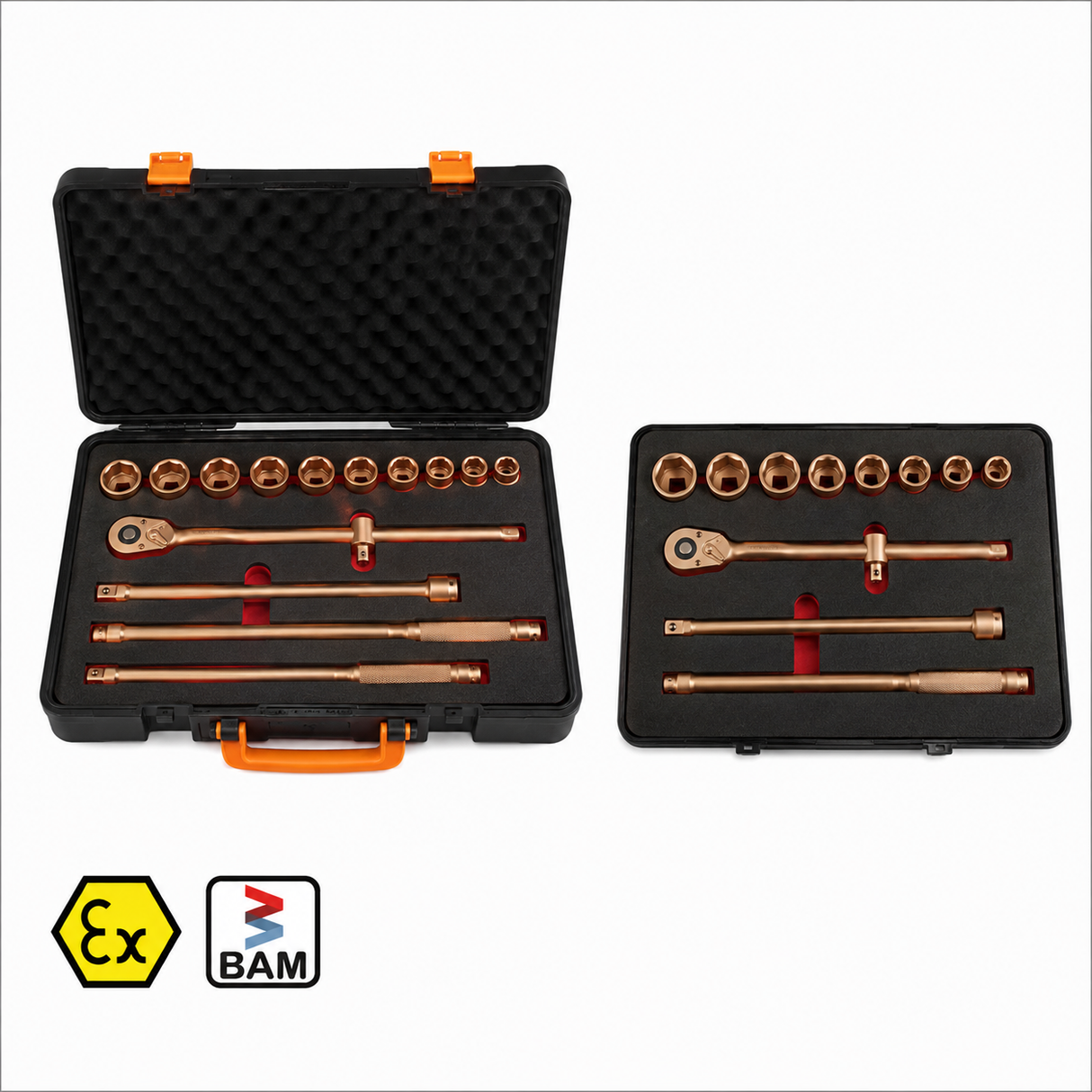 1/2" Drive Non-Sparking Socket Set – 17 Piece