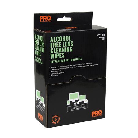 Alcohol-Free Lens Cleaning Wipes (100 Pack)