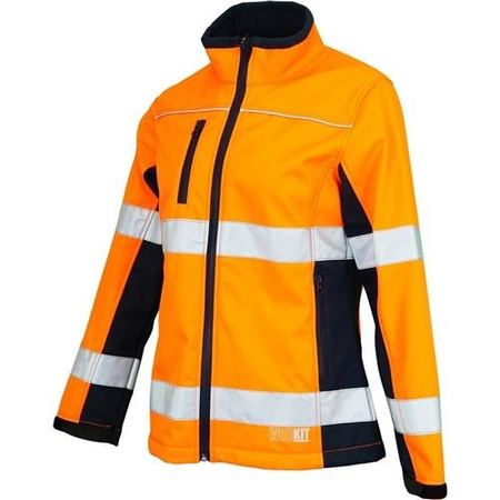 WORKIT® Women's Hi-Vis Biomotion Taped Softshell Jacket
