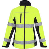 WORKIT® Women's Hi-Vis Biomotion Taped Softshell Jacket