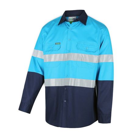 WORKIT® Hi-Vis Lightweight Long Sleeve Adjustable Cuff Taped Shirt