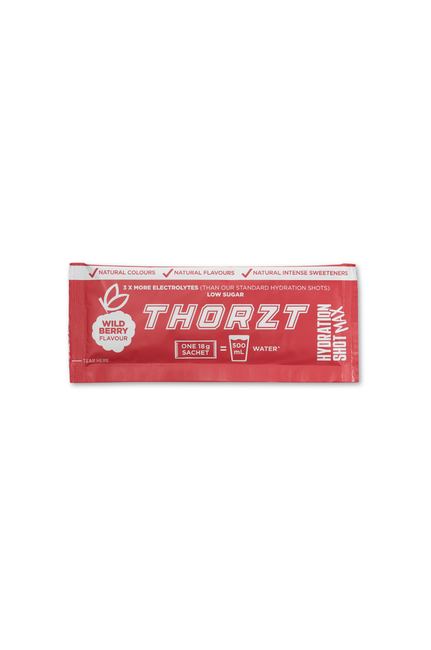 THORZT® Hydration Shot MAX – High Electrolyte Low Sugar Powder (500 Sachets)