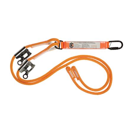 LINQ® Double Leg Adjustable Kernmantle Rope Shock Absorbing Lanyard