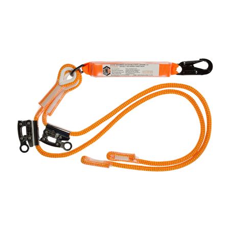 LINQ® Double Leg Adjustable Kernmantle Rope Shock Absorbing Lanyard