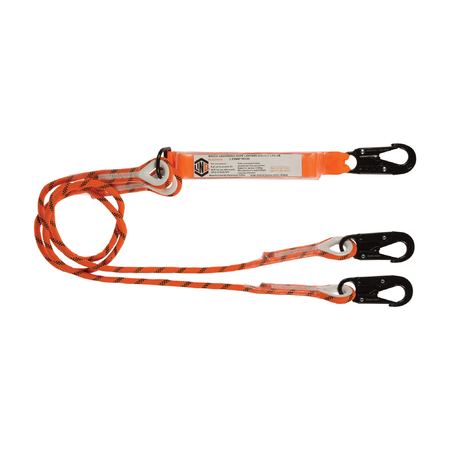 LINQ® Double Leg Kernmantle Rope Shock Absorbing Lanyard