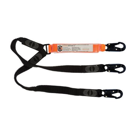 LINQ® Elite Double Leg Elasticated Shock Absorbing Lanyard
