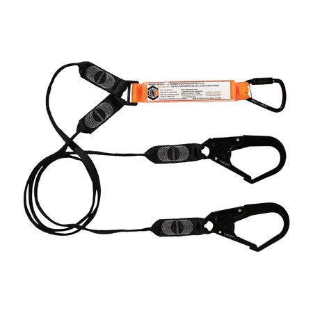 LINQ® Elite Double Leg Shock Absorbing Webbing Lanyard