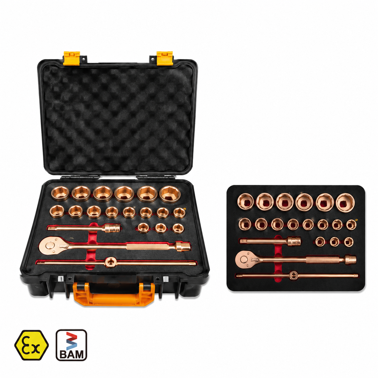 3/4" Drive Non-Sparking Socket Set – 21 Piece