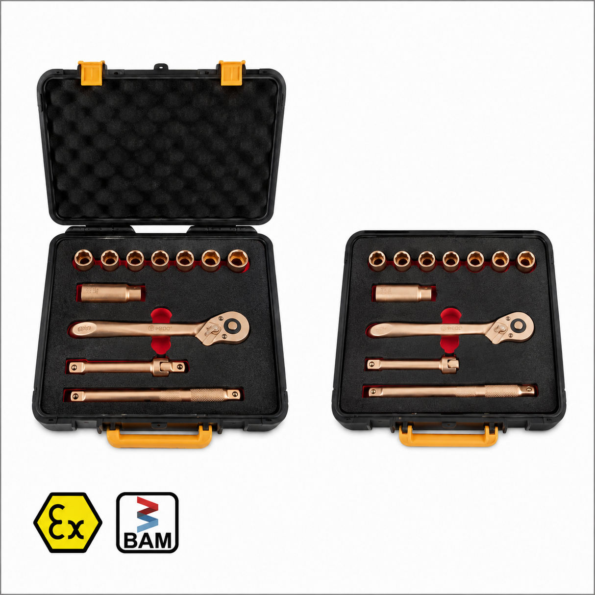 3/8" Drive Non-Sparking Socket Set – 11 Piece