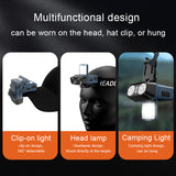 USB Rechargeable LED Head Torch – 1500mAh with Motion Sensor