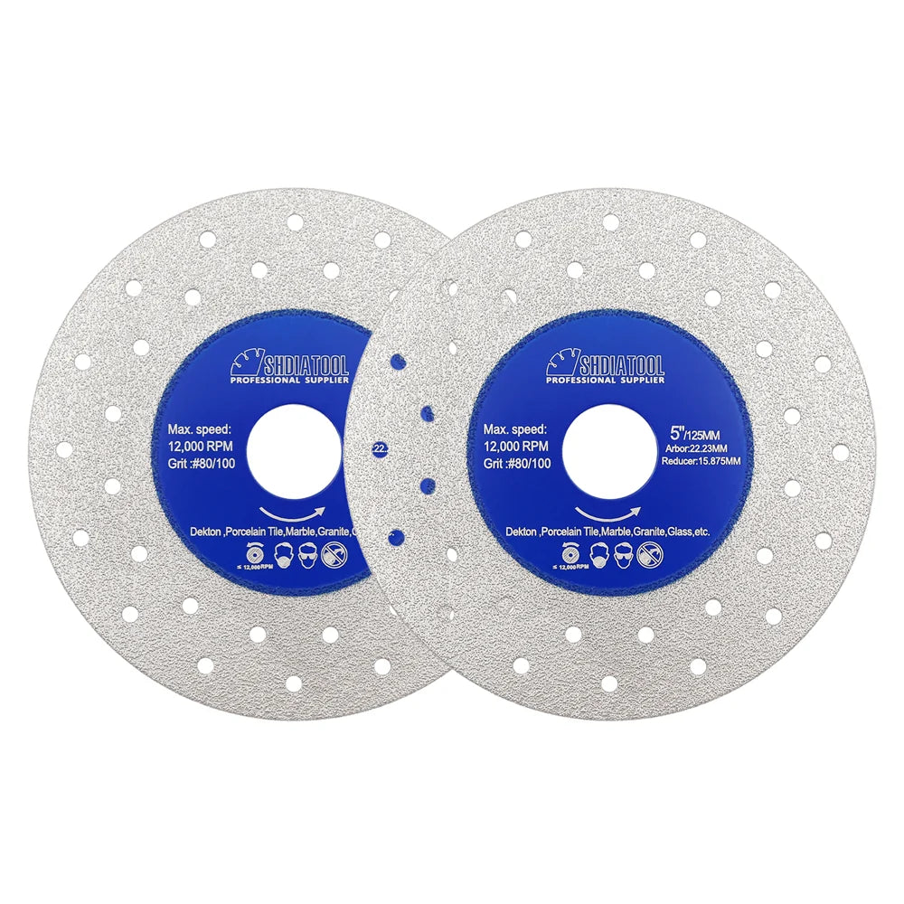Porous Diamond Cutting & Grinding Disc for Porcelain and Dekton | 75–125 mm