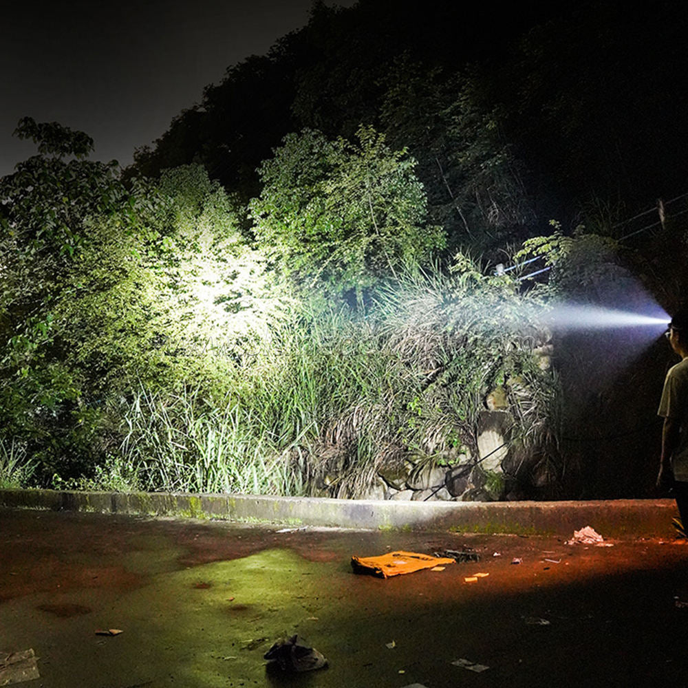 USB Rechargeable Dual Beam LED Head Torch