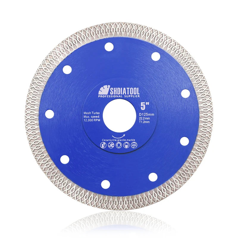 X-Mesh Turbo Diamond Blade for Porcelain & Ceramic Tile | 105–350 mm