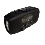 Solar Emergency Dynamo Radio + Flashlight (2000mAh)