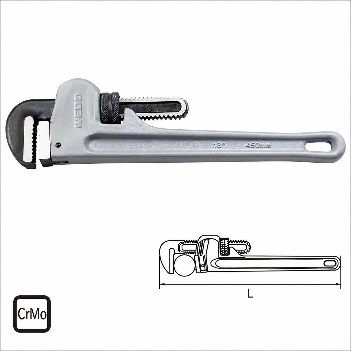 Aluminum Pipe Wrench – Heavy Duty