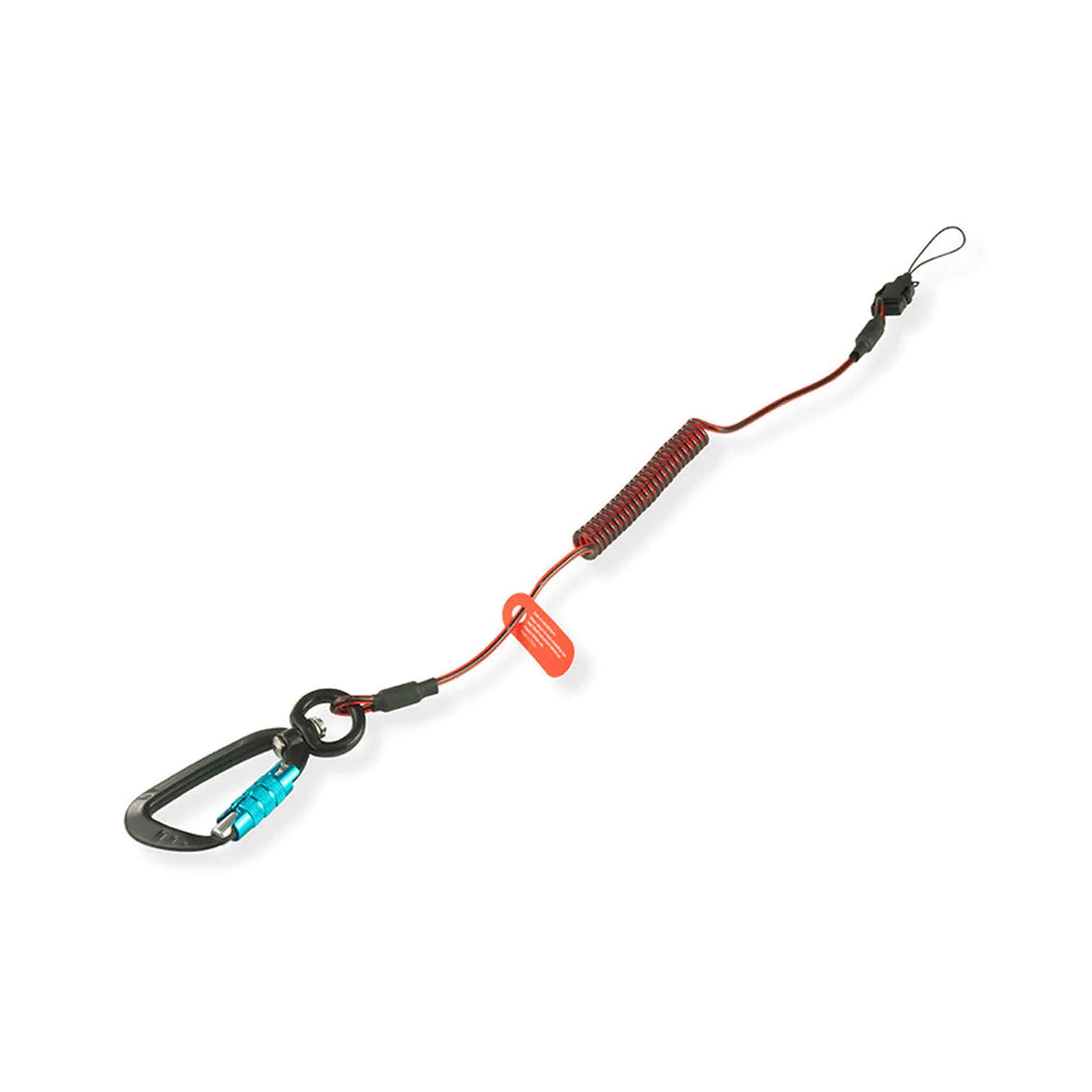 GRIPPS® Coil E-Tether with Dual-Locking Carabiner – 0.5 kg / 1.1 lb Drop-Prevention Device Tether