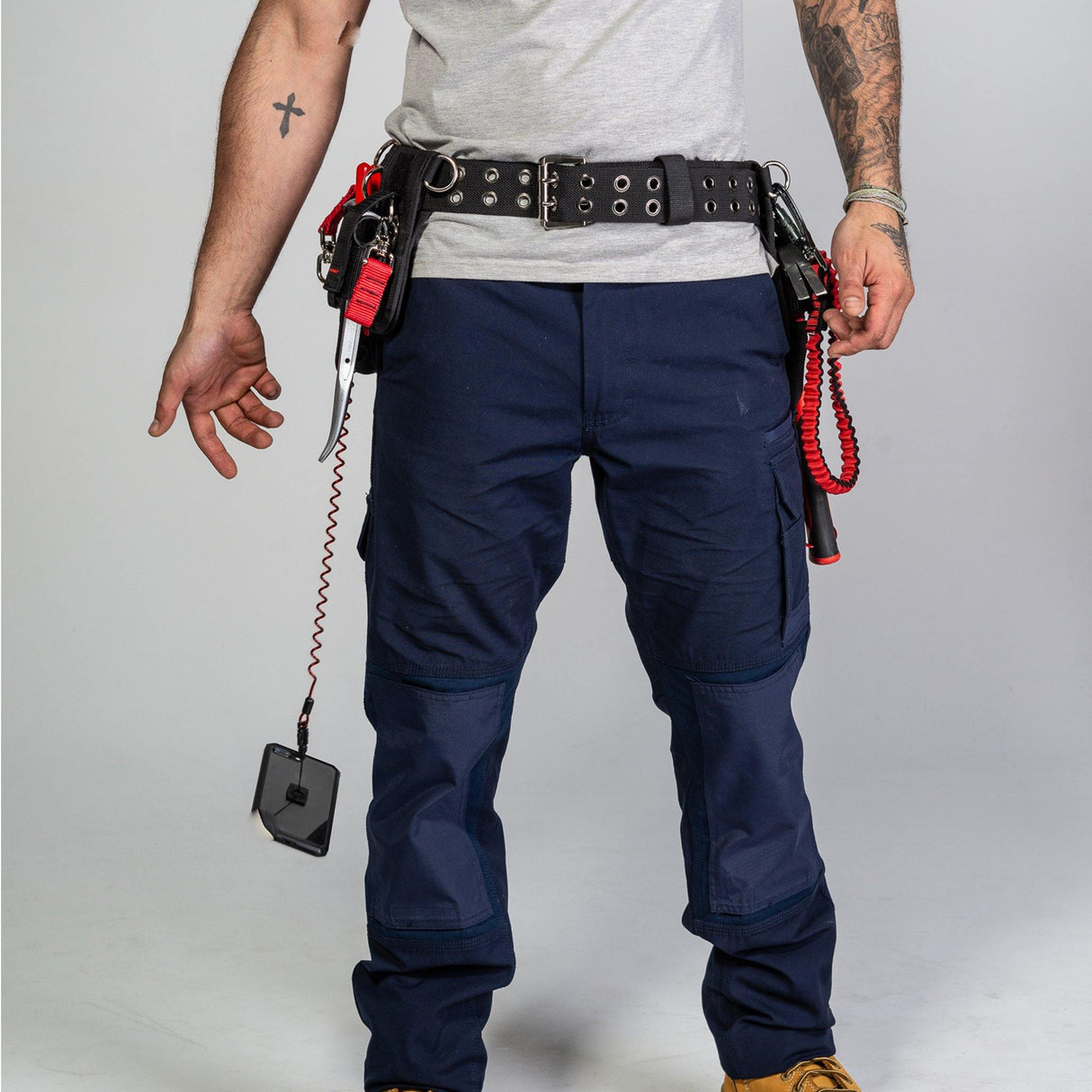 GRIPPS® Coil E-Tether with Steel Clamp E-Catch – 0.5 kg / 1.1 lb Drop-Prevention Device Tether