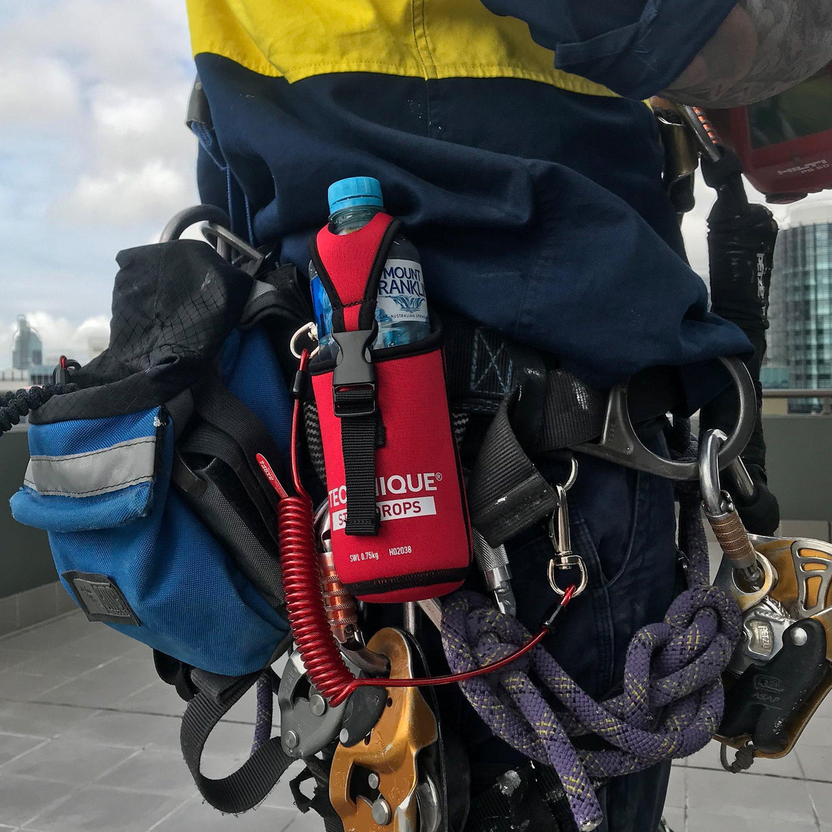 GRIPPS® Coil Tether Single-Action – 0.75 kg / 1.65 lb Drop-Prevention Tool Tether