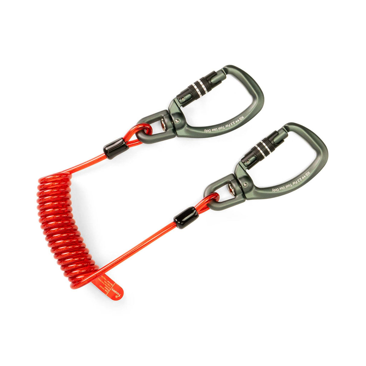 GRIPPS® Coil Tether Dual-Action – 2.3 kg / 5 lb Drop-Prevention Tool Tether