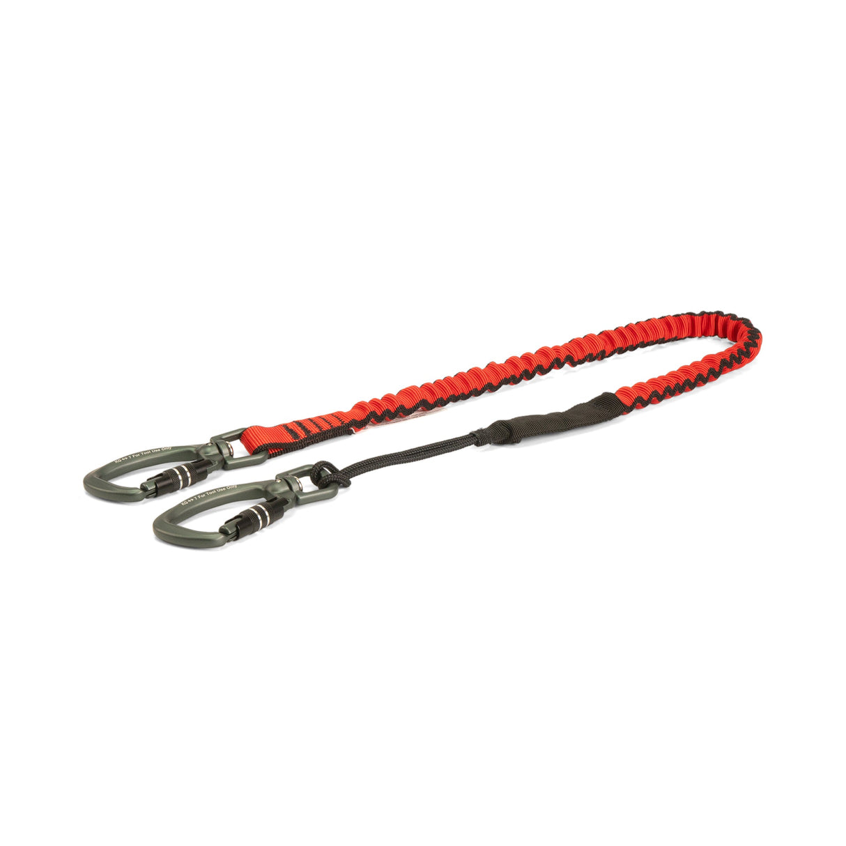 GRIPPS® Bungee Tether Two Dual-Action Swivel Carabiners – Dual-Ended Heavy-Duty Tool Tether