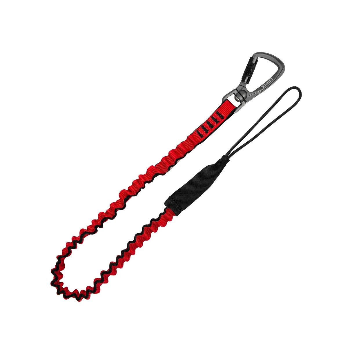 GRIPPS® Bungee Tether Dual-Action Swivel Carabiner – Heavy-Duty Drop Prevention Tether