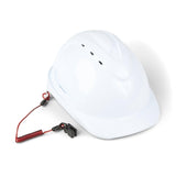 GRIPPS® Coil Hard Hat Tether (Non-Conductive) – 0.5 kg / 1.1 lb Drop-Prevention Helmet Tether