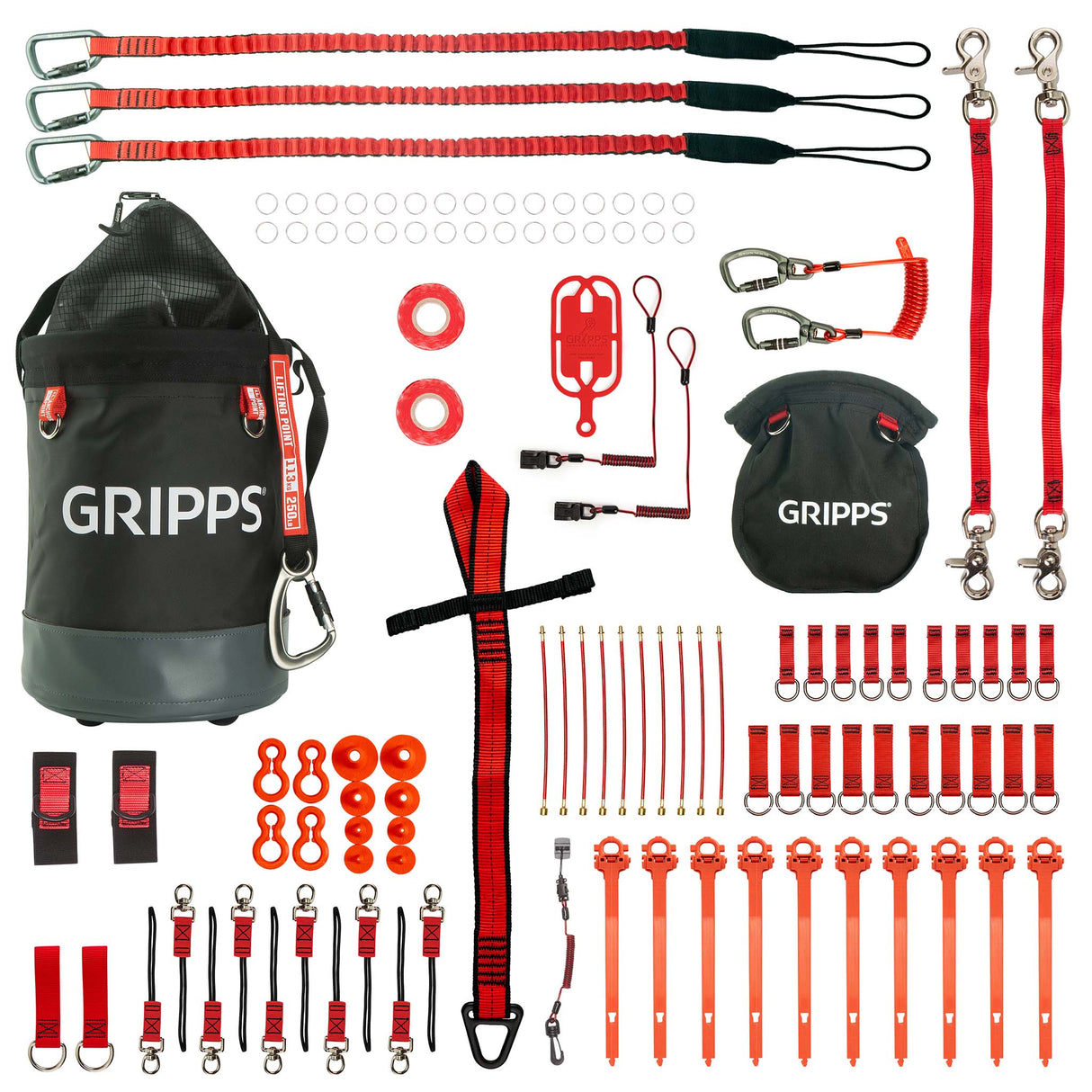 GRIPPS® 40 Tool Tether Kit with Bull Bag & Bolt-Safe Pouch