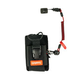 GRIPPS® Adjustable Two-Way Radio Holster with Coil E-Tether & E-Catch