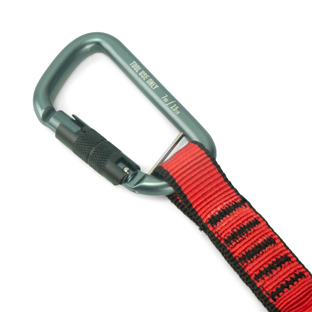 GRIPPS® Bungee Tether Dual-Action Carabiner – Heavy-Duty Drop Prevention Tool Tether