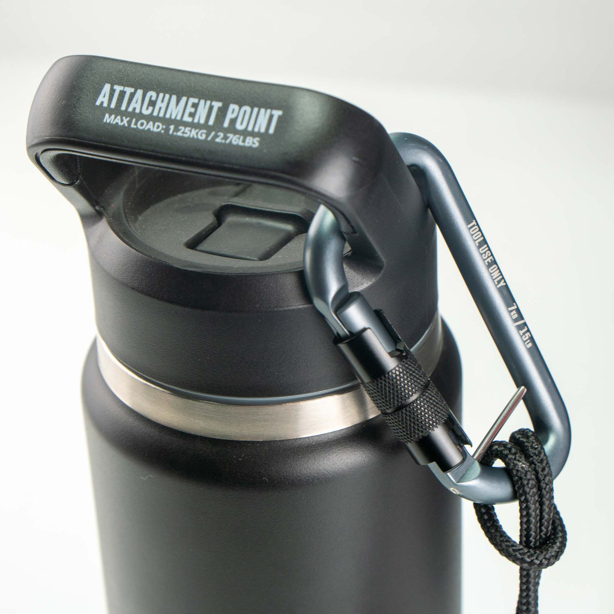 GRIPPS® Bungee Tether Two Dual-Action Carabiners – Heavy-Duty Dual-Ended Tool Tether