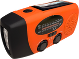 Solar Emergency Dynamo Radio + Flashlight (2000mAh)